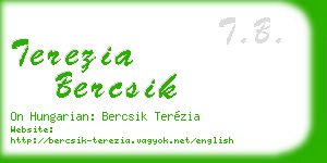 terezia bercsik business card