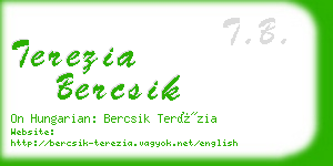 terezia bercsik business card